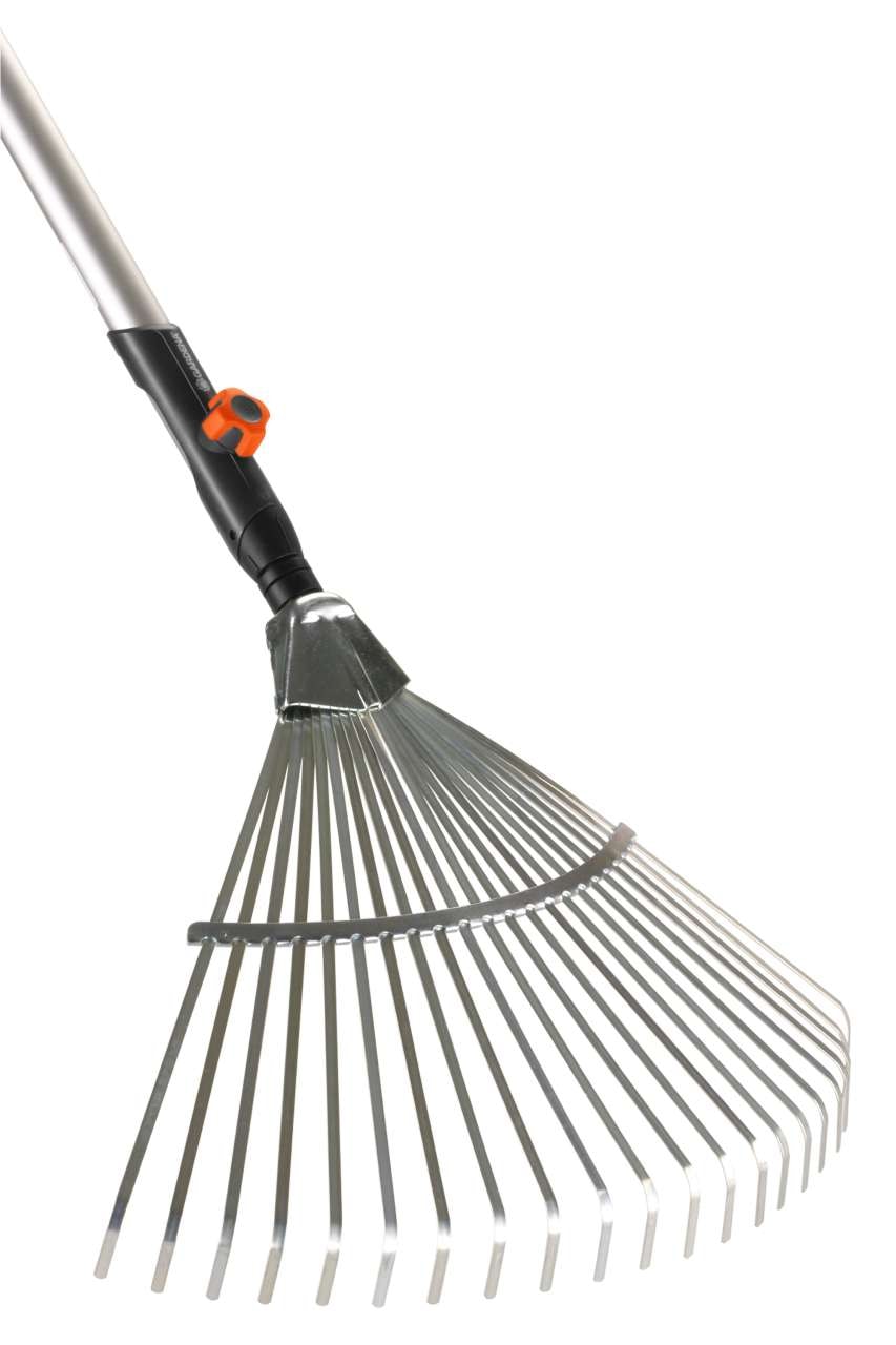 Gardena Lövräfsa Bladfjäder Combiset, med 130cm skaft