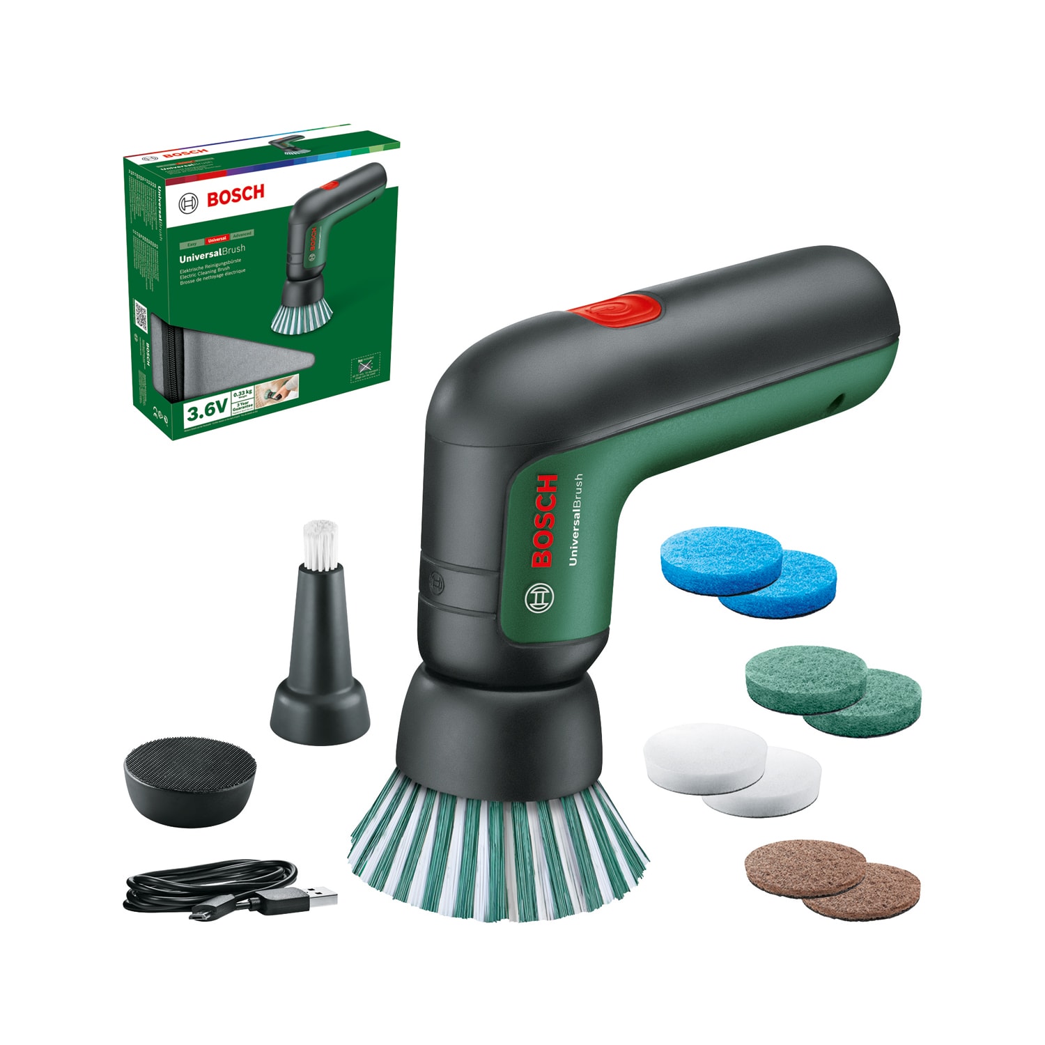 Bosch DIY Rengöringsverktygset Univ Brush 3,6V