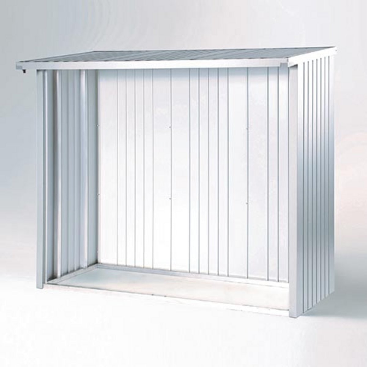Biohort bagvæg WoodStock 150 i mørkegrå metallic.145,5 x 1 x 196,5 cm.