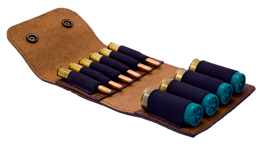 Edvardson Patronhållare Kombi, 6st Kula (6,5-) + 4st Hagel, Mörkbrun