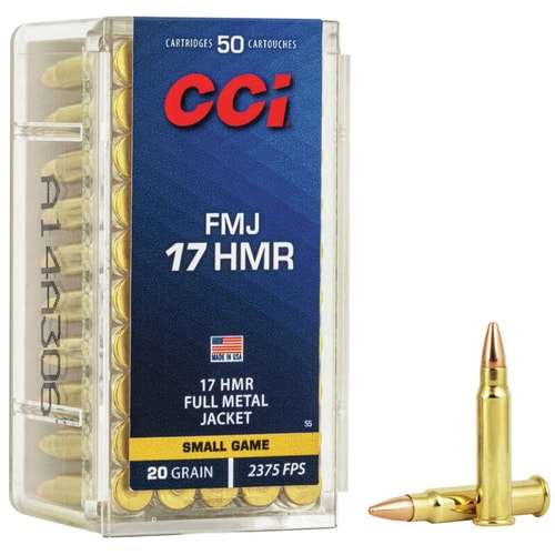 CCI Small Game Ammo 17 HMR FMJ 20gr 50/Box