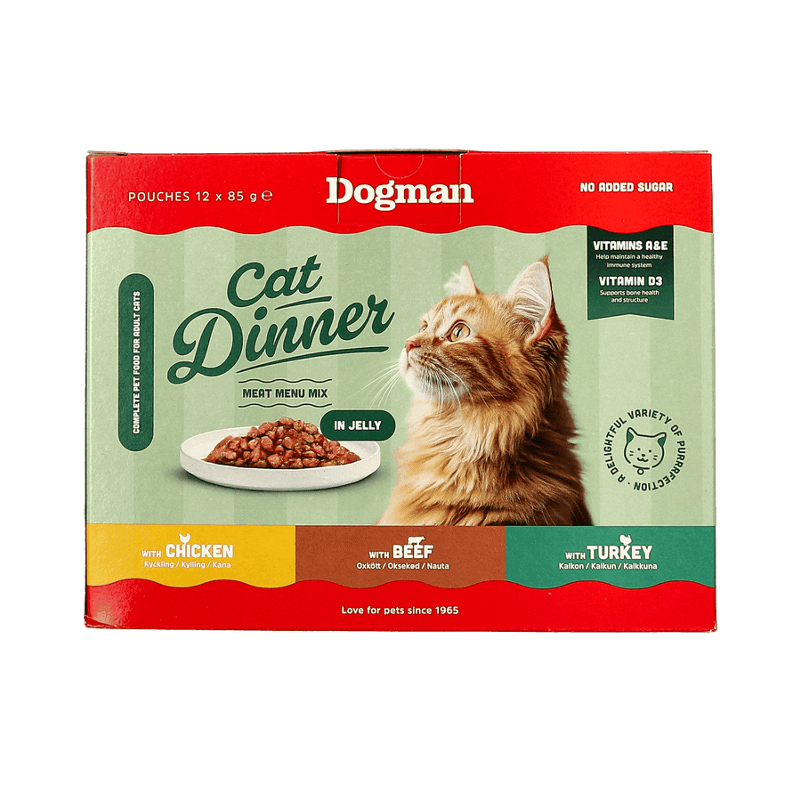 Cat Dinner in Jelly Mix - Våtfoder för katt 12x85g