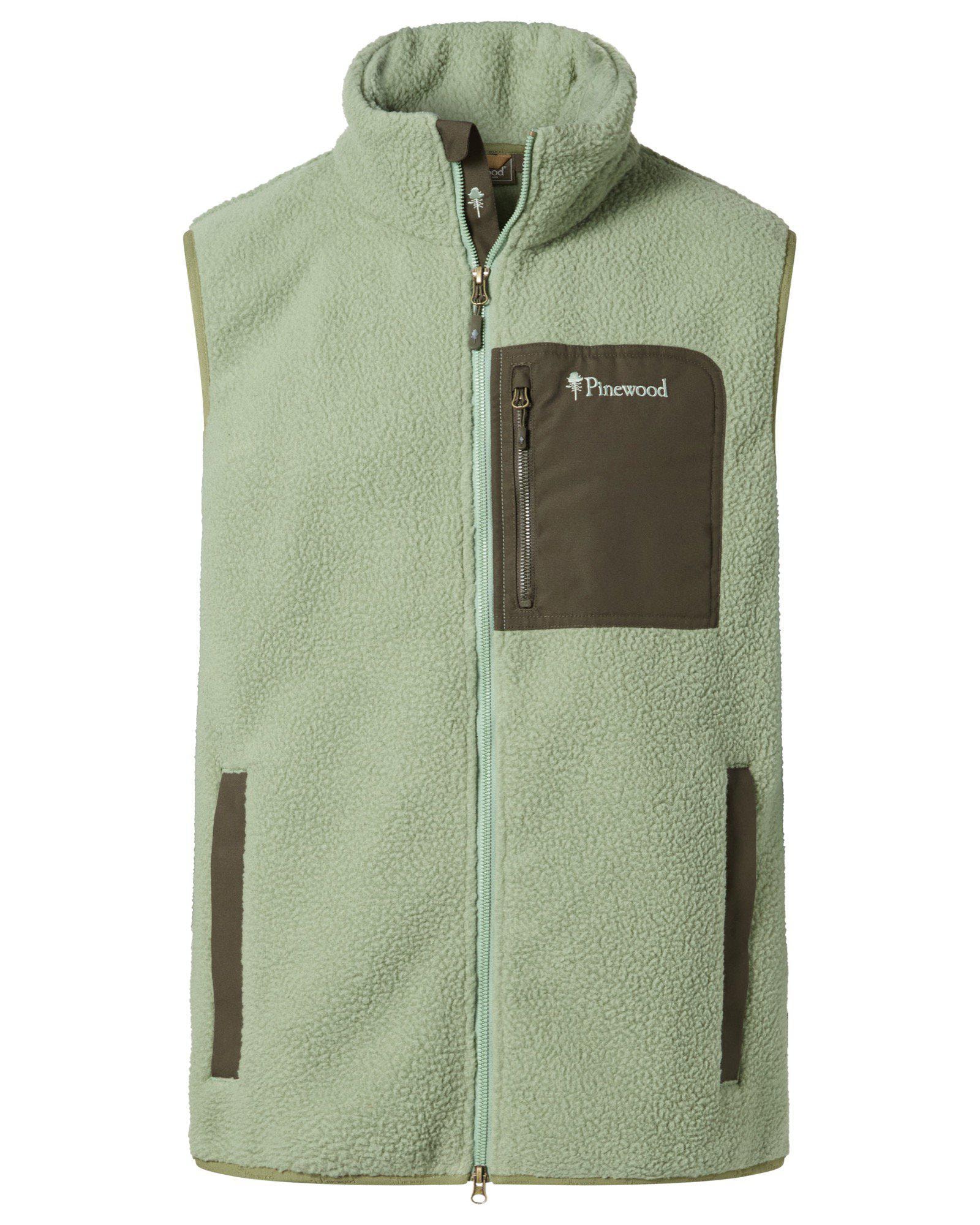 Pinewood Pilefleece Väst Herr Sage Green/Moss Green