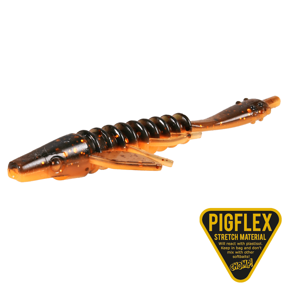 Pigster Gecko 8,5cm 2,5g Black Pumpkin 4-pack