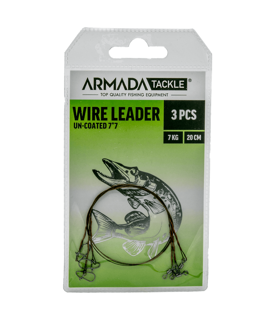 Armada Tafs 20 cm 15 lbs black un-coated 7*7 wire, 3-pack