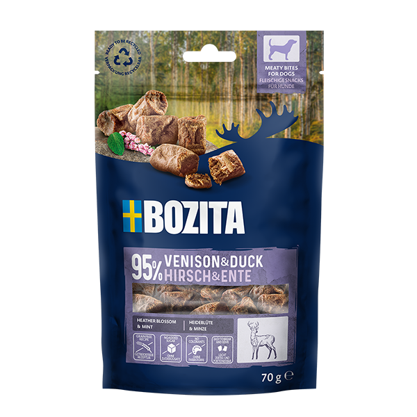 Bozita Snacks Meaty Bites Venison & Duck 70g