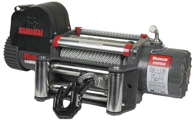 Warrior Winches Vinsj Samurai 14500 lb Premium, 12V stålvaier