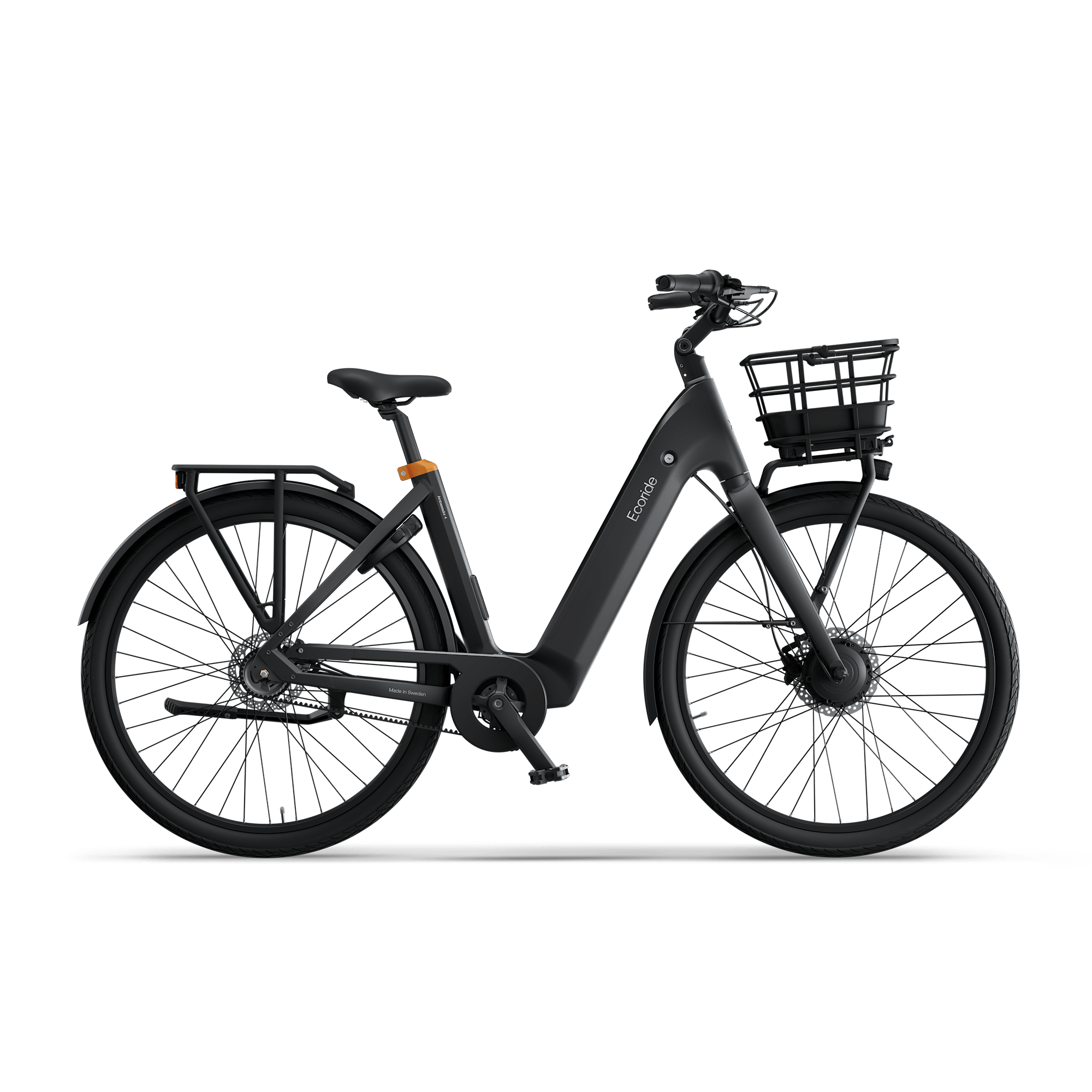 Ecoride Ambassador 4 Elcykel Navmotor Remdrift Skivbroms Svart XL