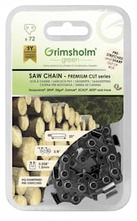 Grimsholm 20 "72dl 3/8" 1,5 mm premium skåret kæde kæde