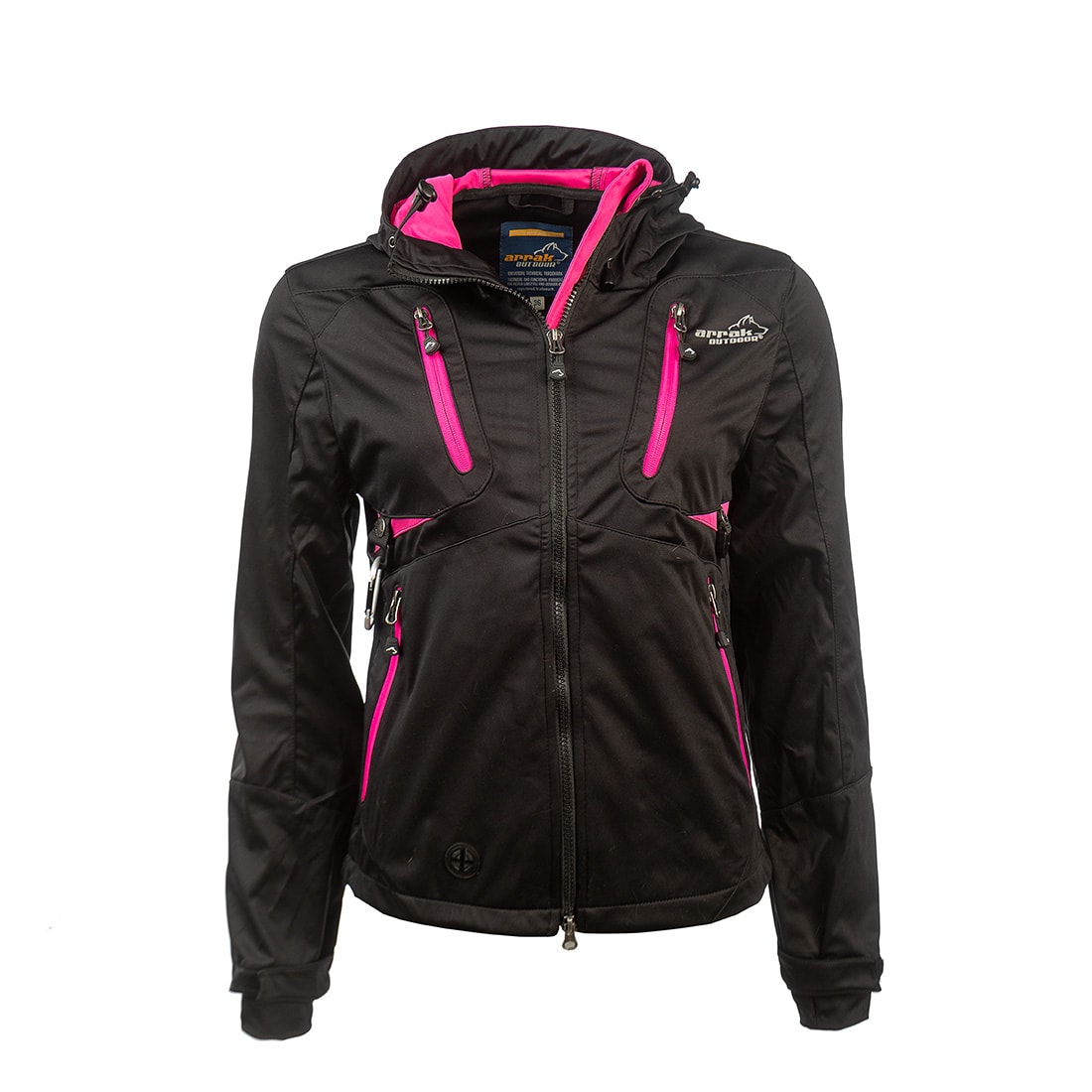 Arrak Softshelljacket Akka W Svart/Rosa