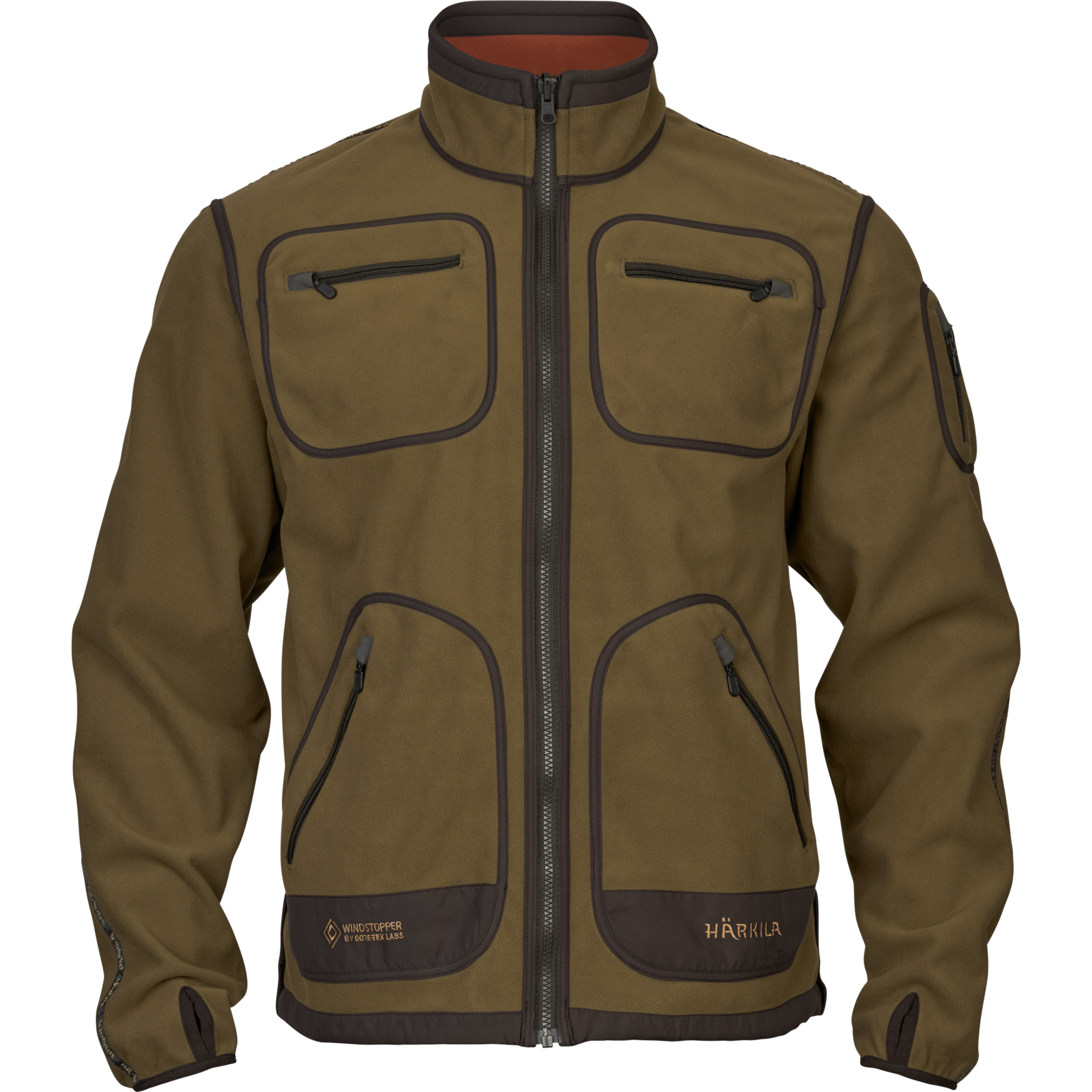 Härkila Kamko Fleece Herren Dark olive/Arabian spice