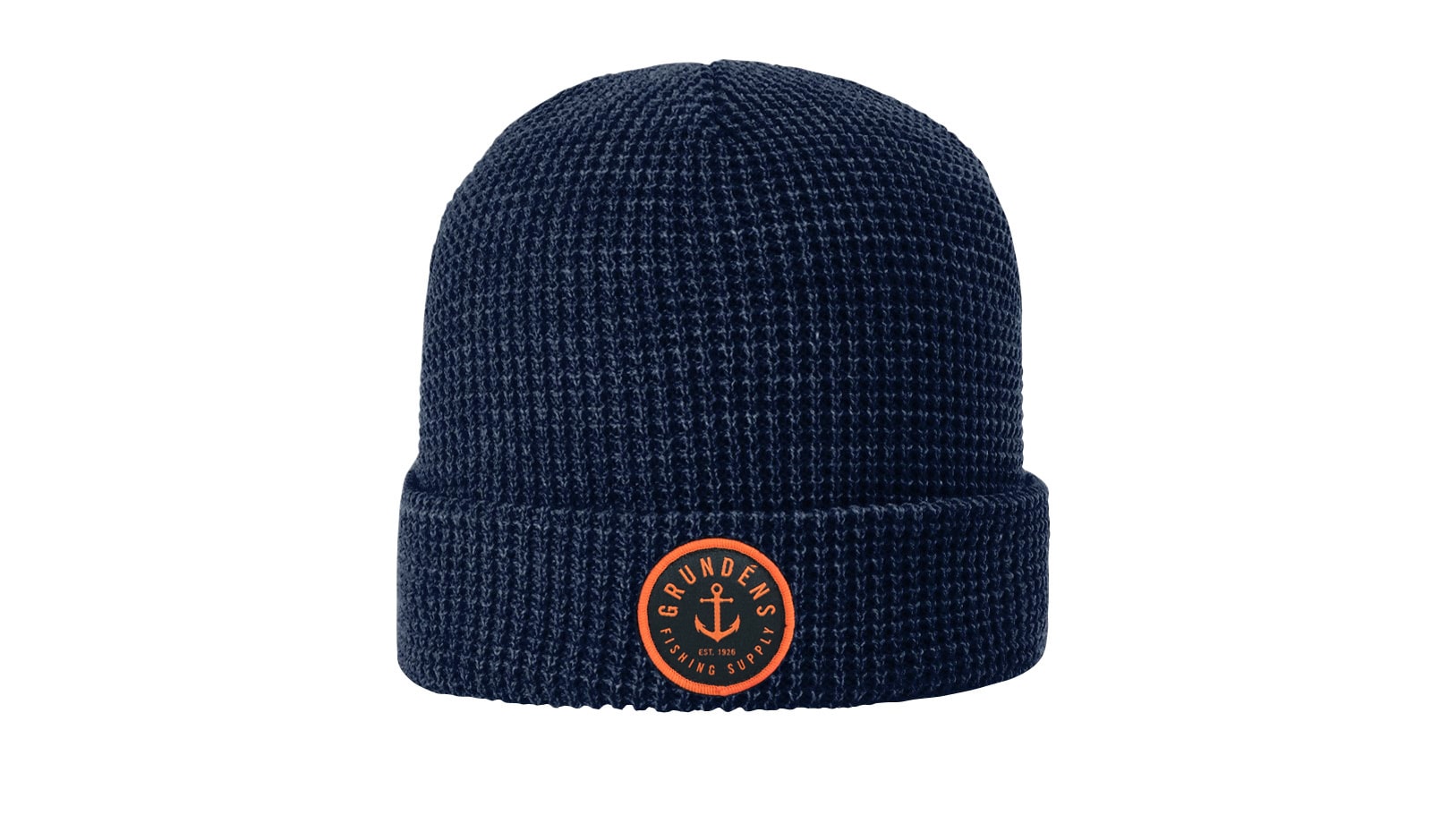 Grundéns Anchor Waffle Beanie Navy