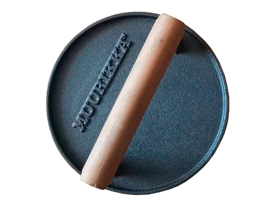 Muurikka Rund Grillpress Gjutjärn