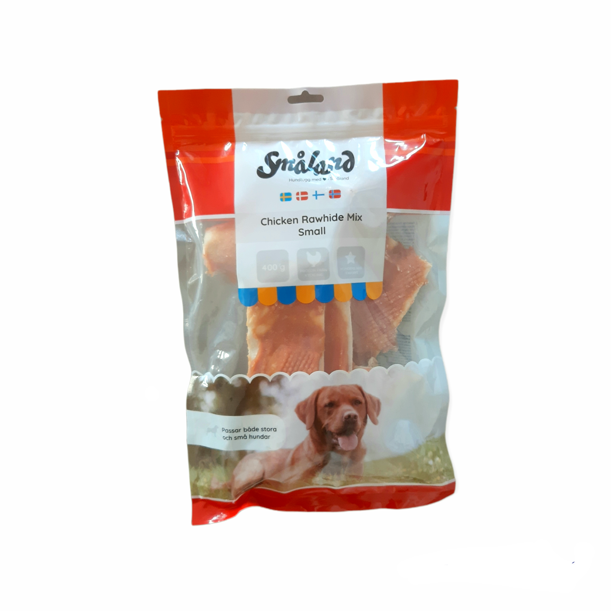 Småland Chicken Rawhide Mix Small 400g -