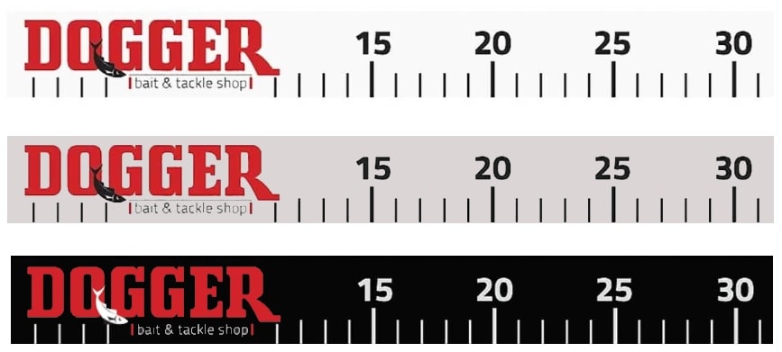 Måttdekal Dogger - Finns i 3 olika färger