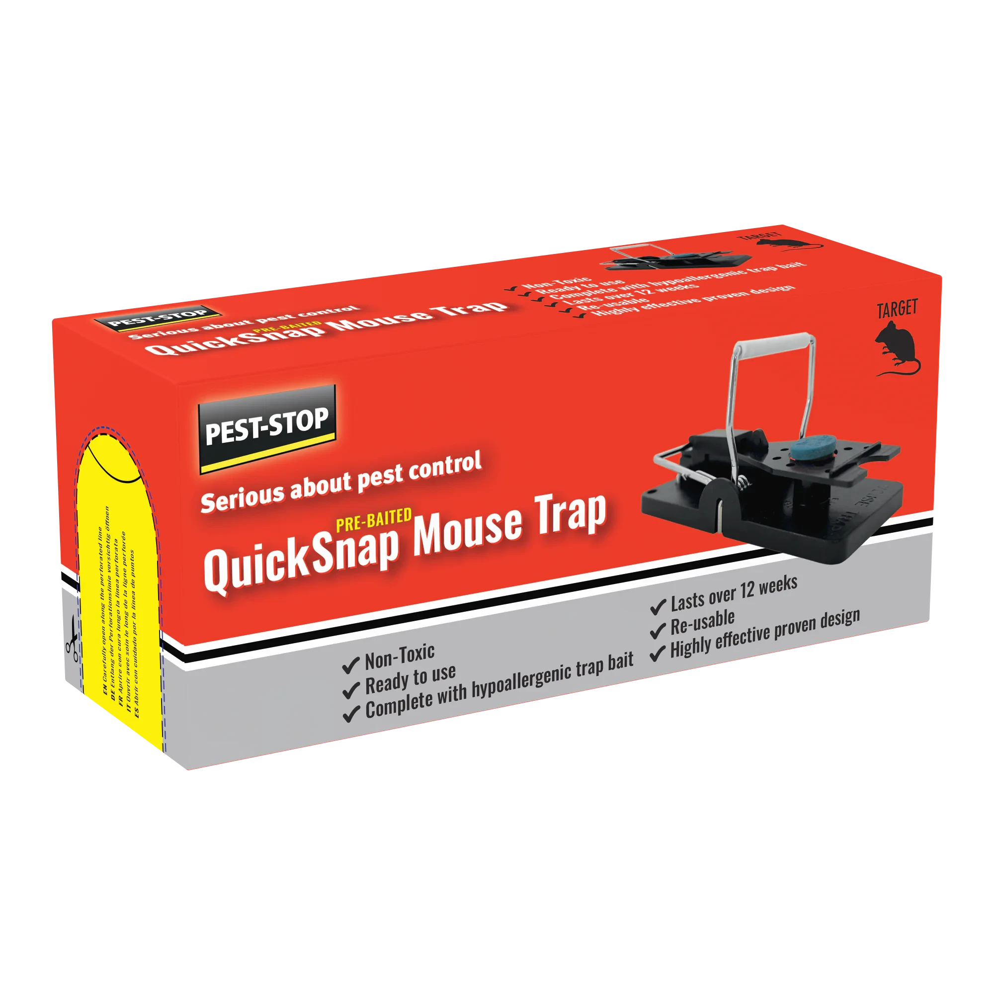 Pest-Stop Quick Snap musefelle, 2-pakning
