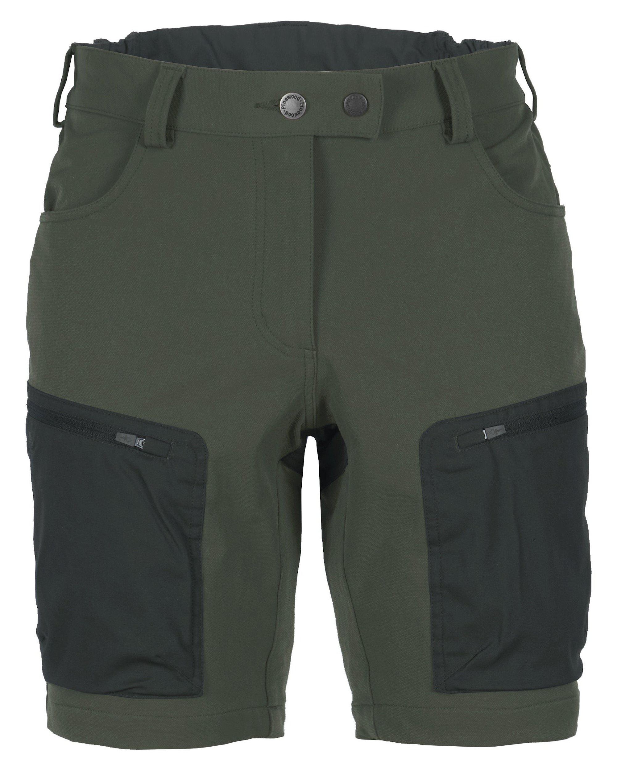 Pinewood Active Outdoor Shorts Dam Green/Moss Green