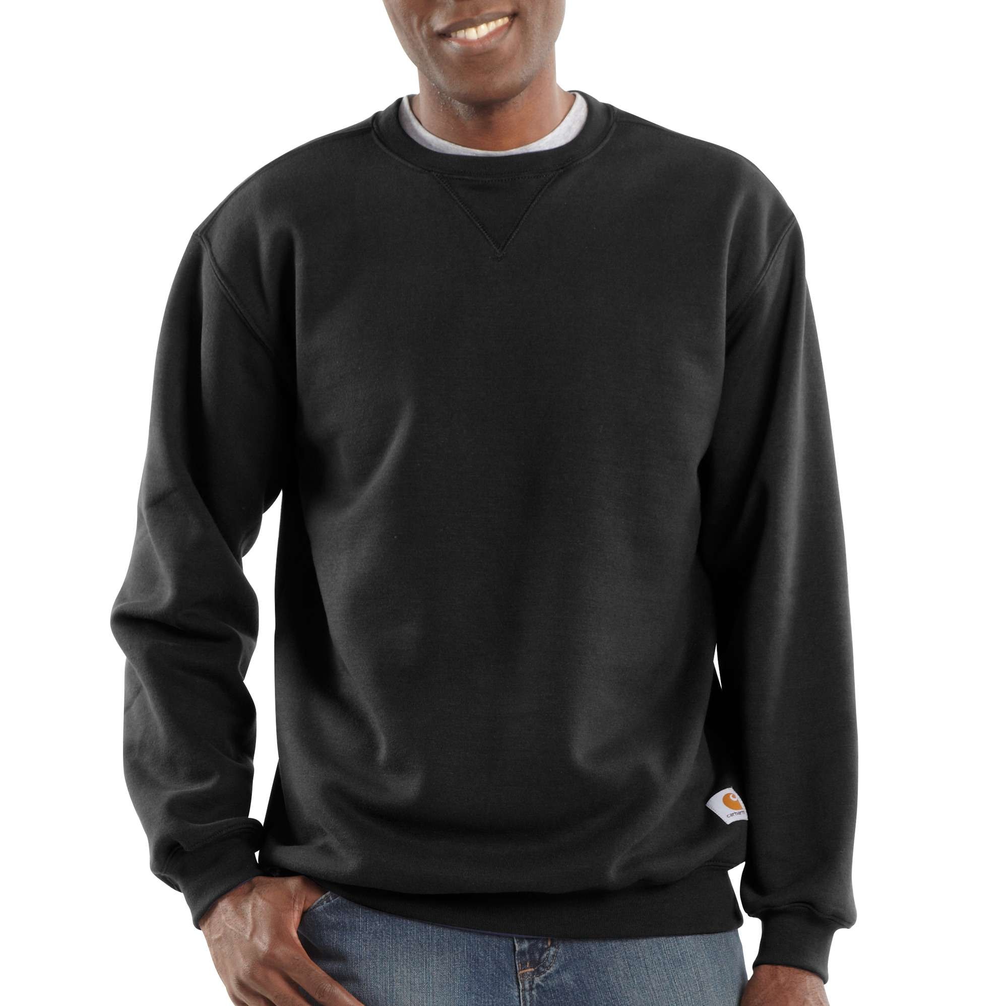 Carhartt Midweight Crewneck Sweatshirt Men Black XS