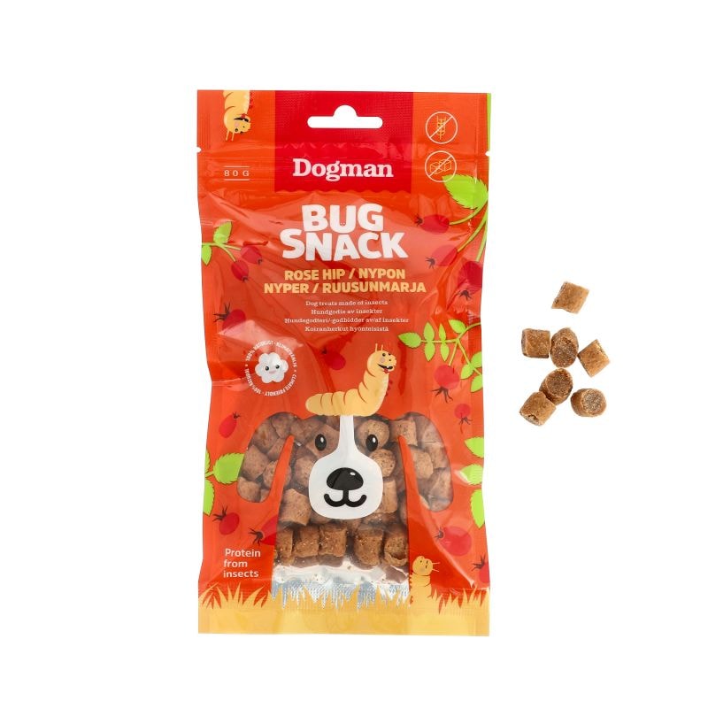 Dogman Snack Rose Hip 80g -