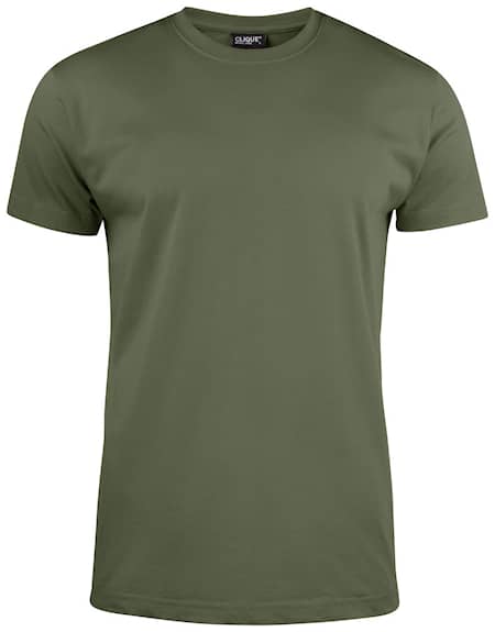 Clique T-shirt Herr Militärgrön