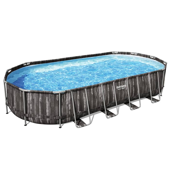 Bestway Ovanmarkpool Power Steel Oval - 7,32 x 3,66 m (5611T)