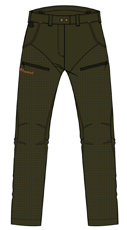 Pinewood Furudal Thorn Resist Light Byxor Dam Moss Green