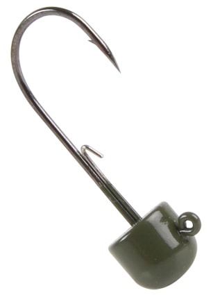 Owner Jigghuvud Block Head, 5,5g, stl 1/0 - Green Pumpkin