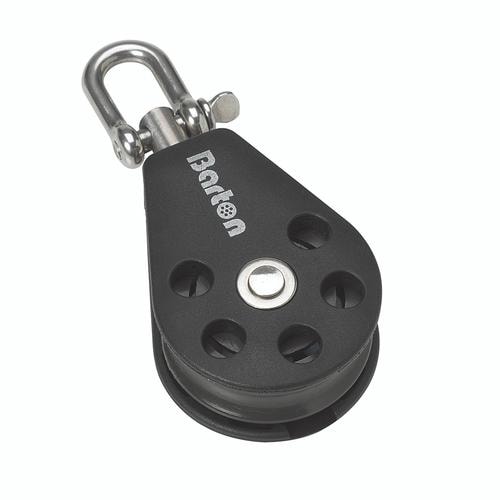 Barton Marine Block Enkelt 10mm Svivelögla