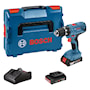 Bosch Borrskruvdragare GSR 18V-21 med 2st 2,0Ah batterier och laddare GAL 18V-40 i L-CASE