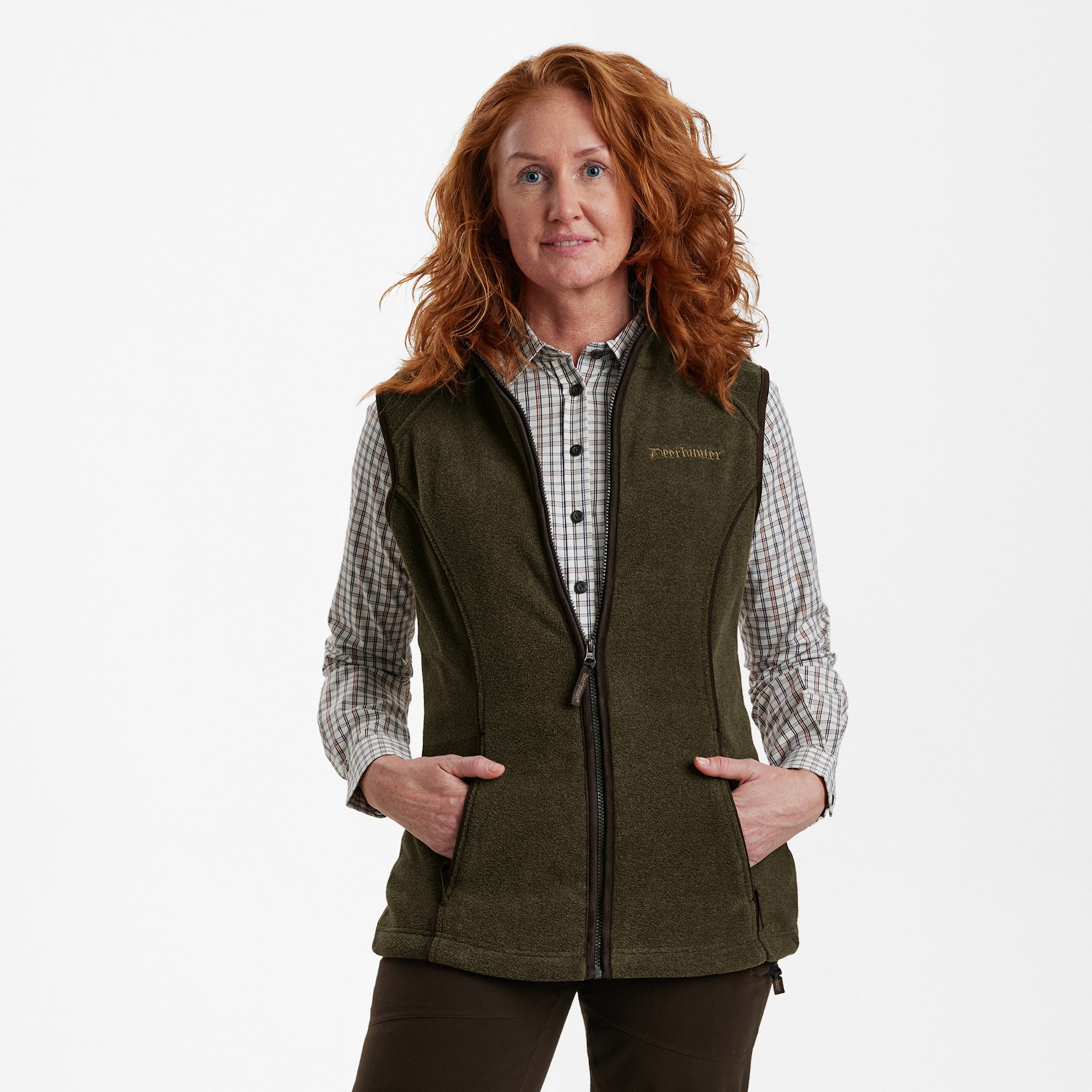 Deerhunter Lady Josephine Fleeceväst Dam Graphite Green Melange