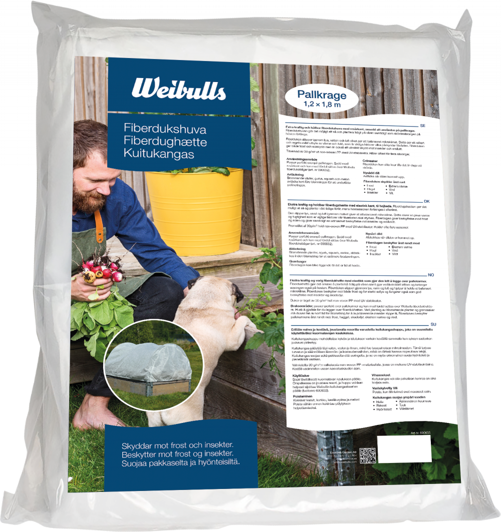 Weibulls Fiberdukshuva för pallkrage