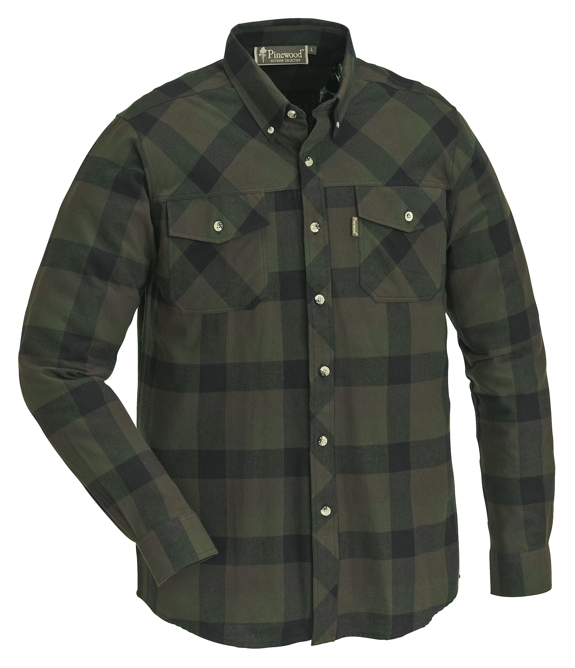 Pinewood Lumbo Skjorta Herr Green/Black