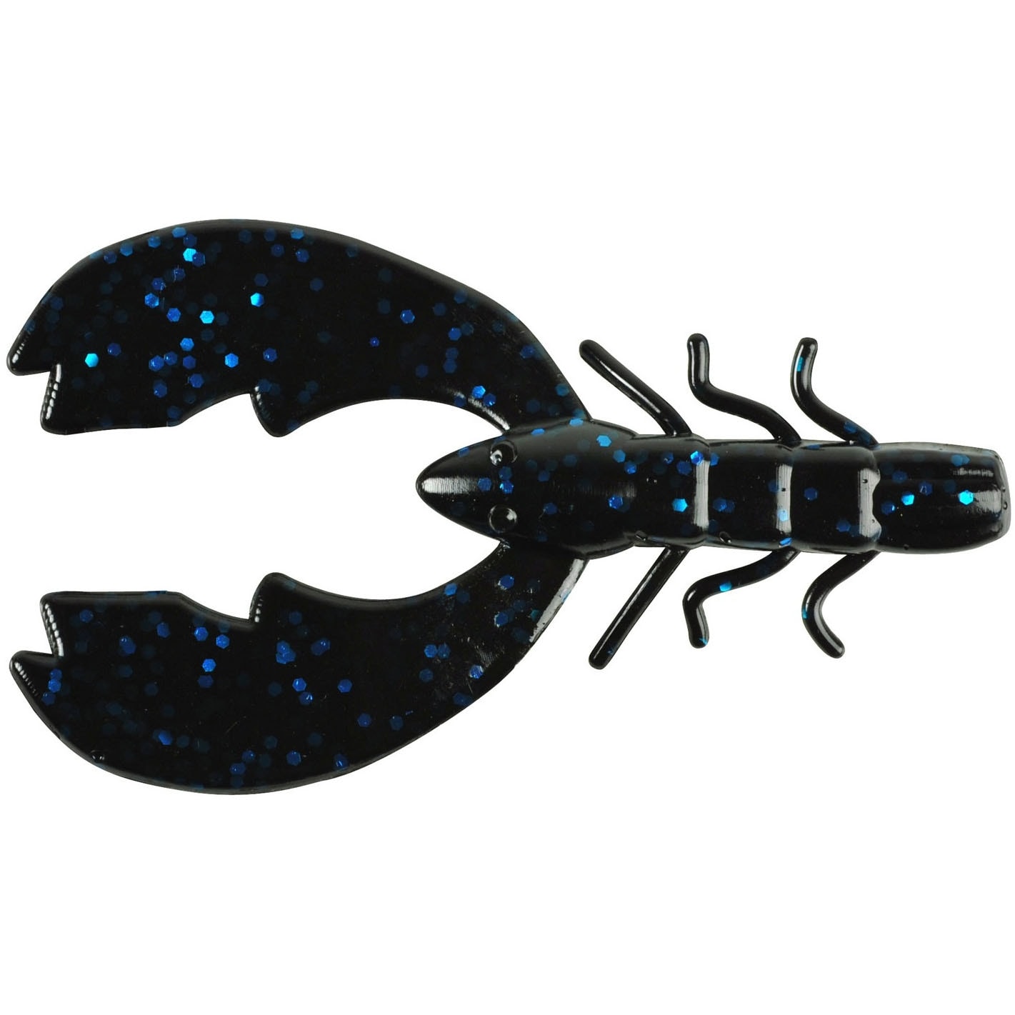 Berkley Chigger Craw 8 cm Black Blue Fleck 10-pack -