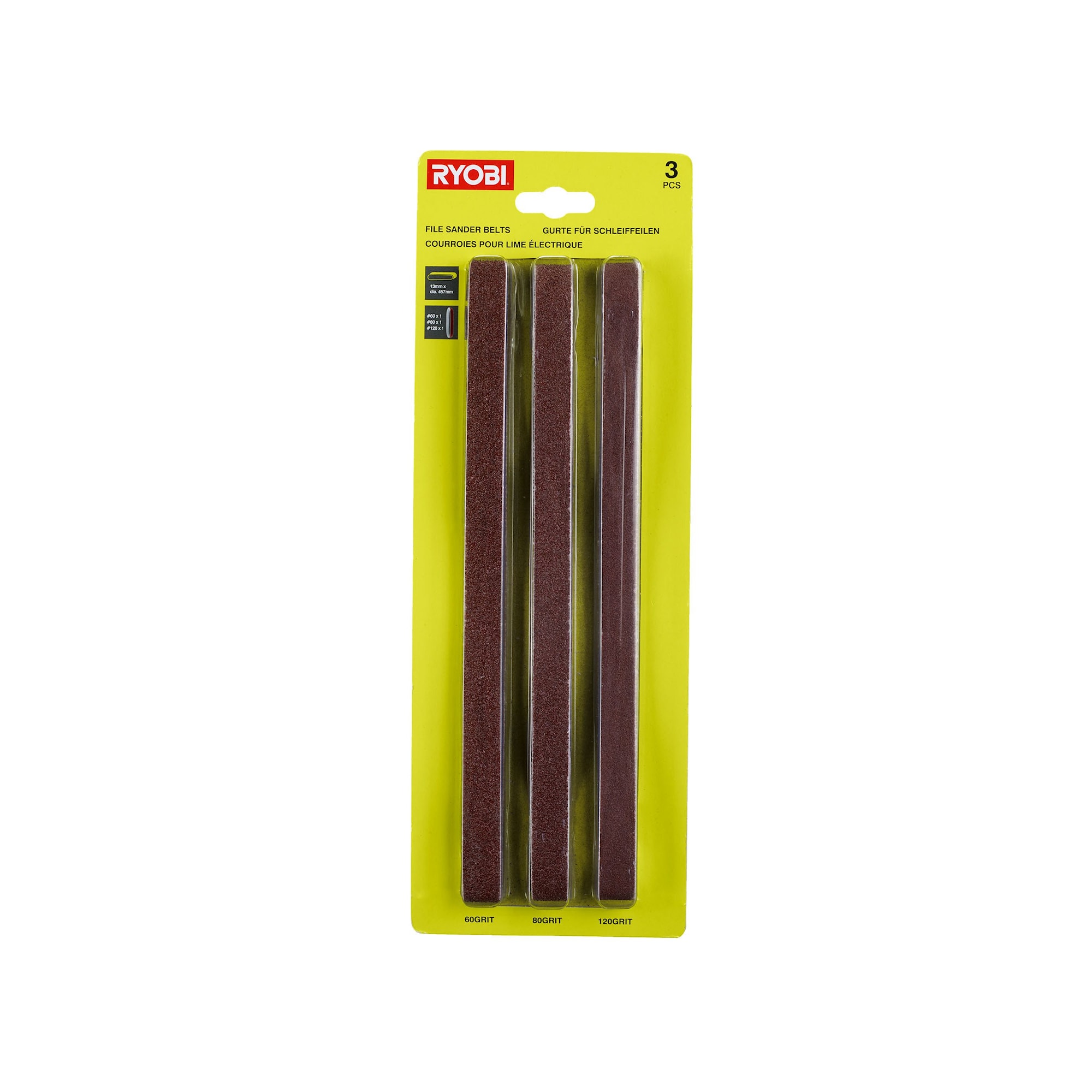 Ryobi RAKPFB03 Slipband 13x457mm Mix 3-pack