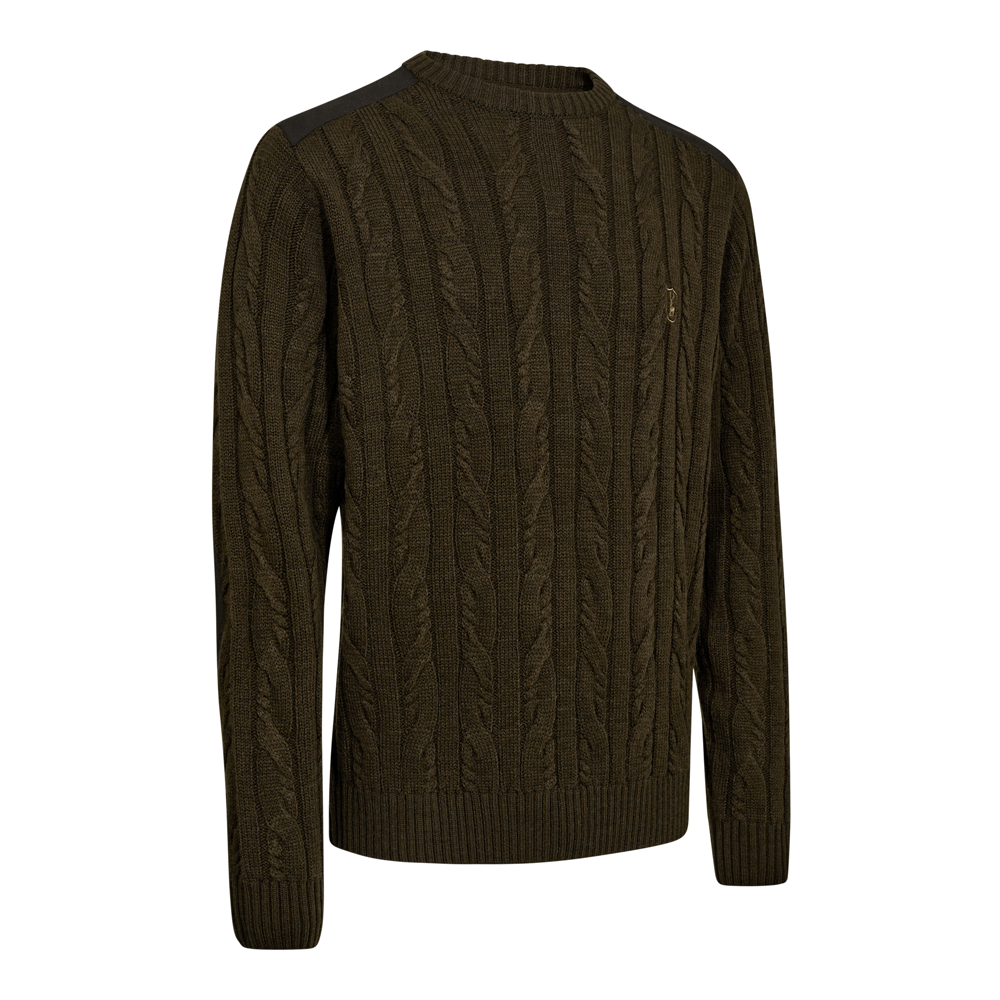 Deerhunter Randall Strickpullover mit Rundhalsausschnitt Herren Art Green