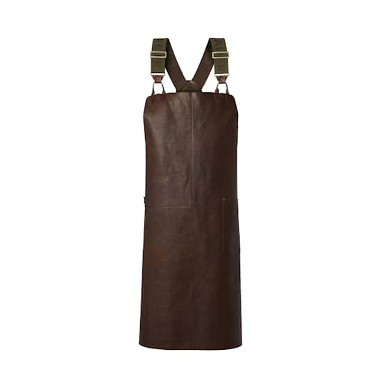 Chevalier Elk Butcher Apron Leather Brown One Size