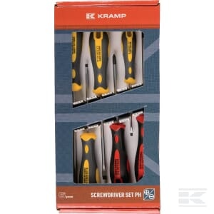 Kramp Skruvmejselsats spår/Phillips 6 delar