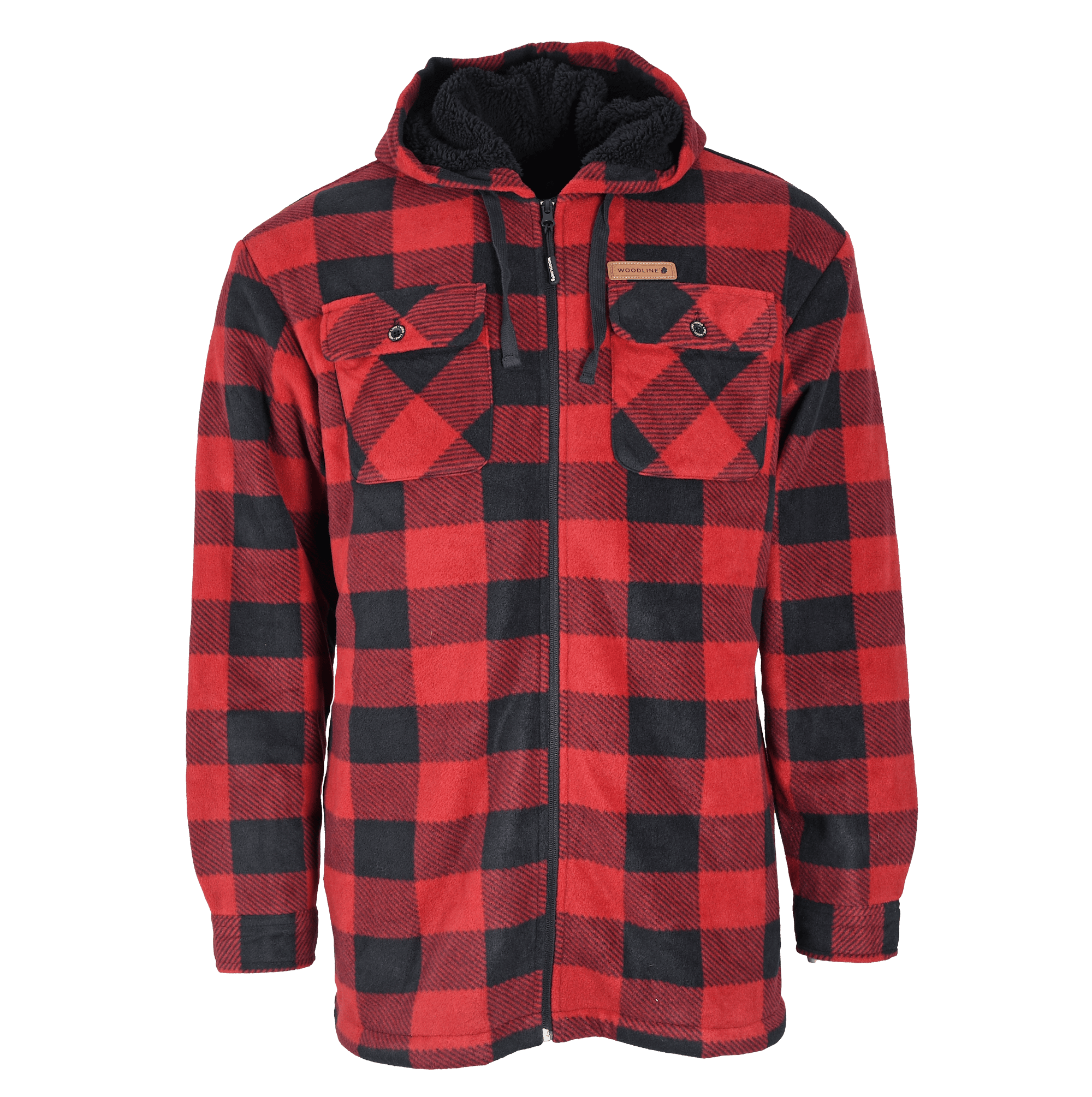 Woodline Canada Fleecejacka Herr Röd