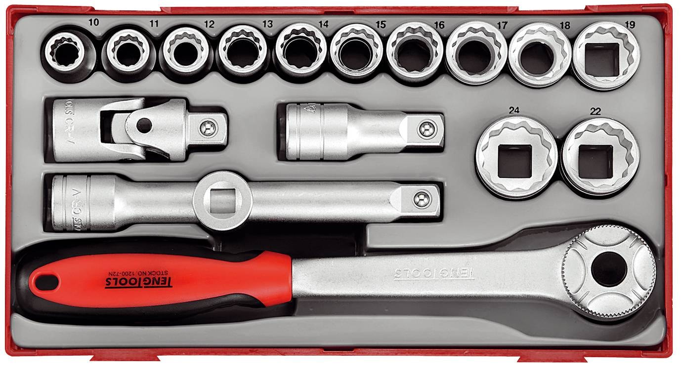 Teng Tools Hylsnyckelsats TT1218 1/2 18 delar