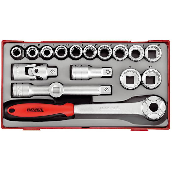 Teng Tools Hylsnyckelsats TT1218 1/2 18 delar