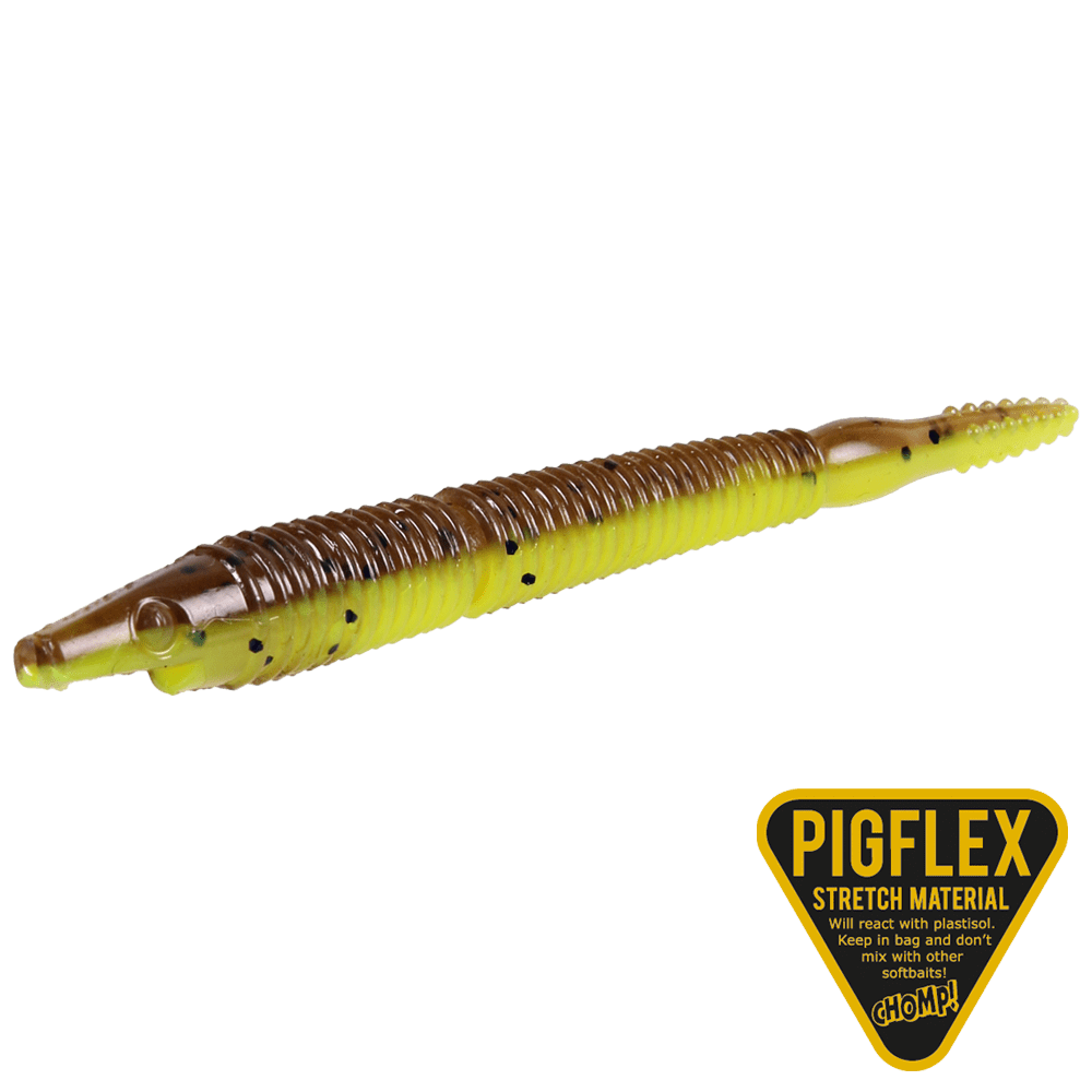 Pigster Crawler 10cm 3,3g Brown Chartreuse Flake 4-pack -
