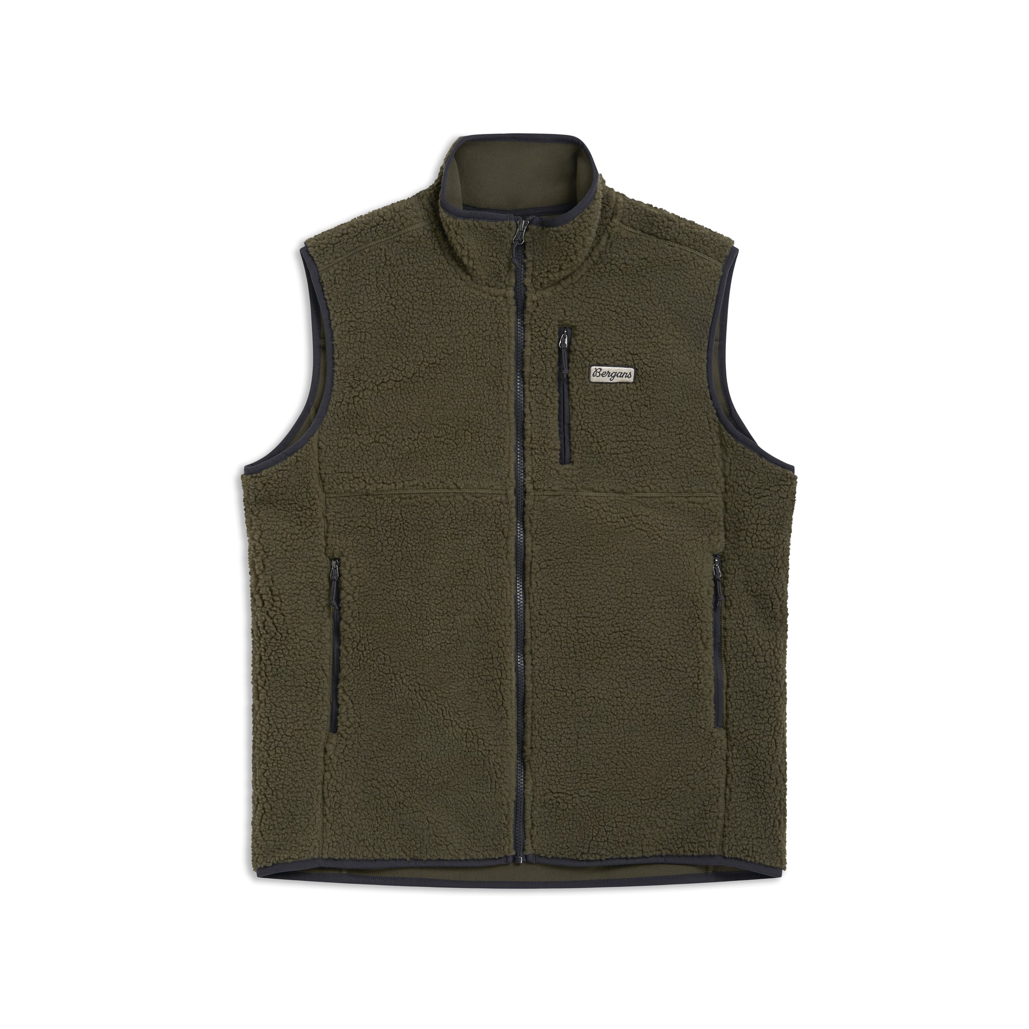 Bergans Lunnan Pile Fleece Vest Men Pine Forest