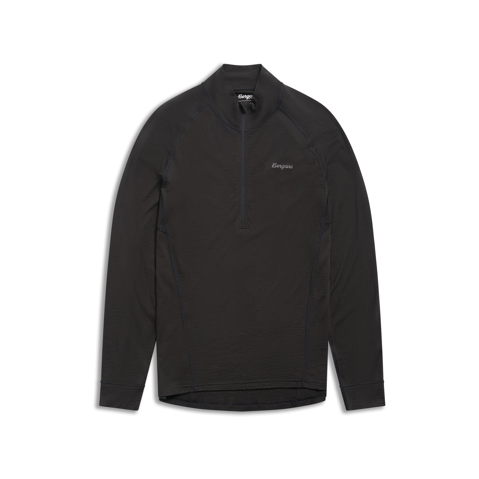 Bergans Inner:Pure Merino Half-Zip Aluspaita Miehet Black