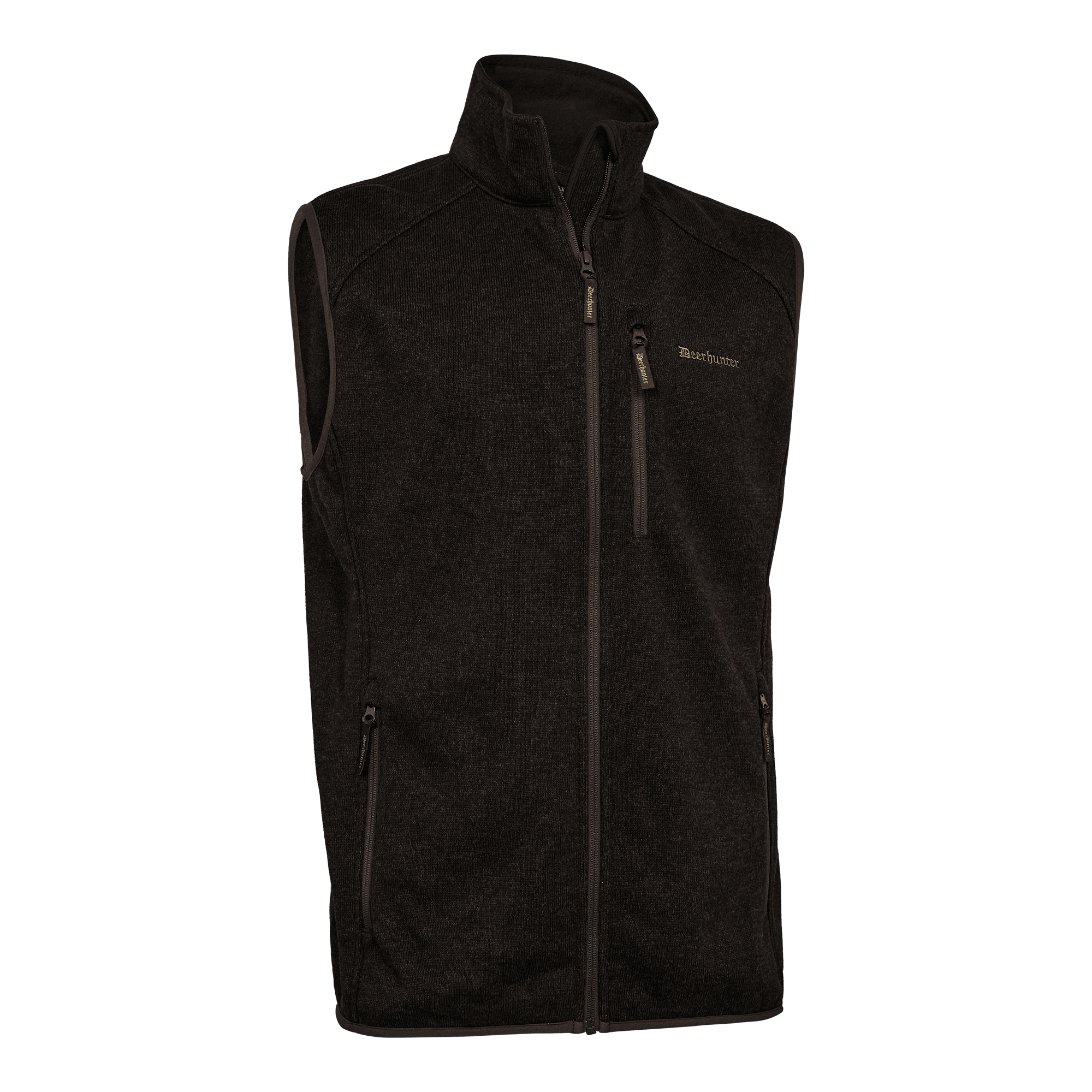 Deerhunter Moor Knitted Waistcoat Brown Leaf