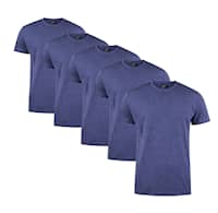 Clique T-shirt Herre 5-pakke Navy Melange