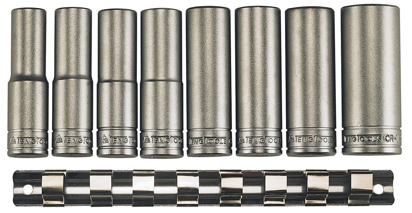 Teng Tools Hylssats M1208-6 1/2 6-kant 8 delar, långa