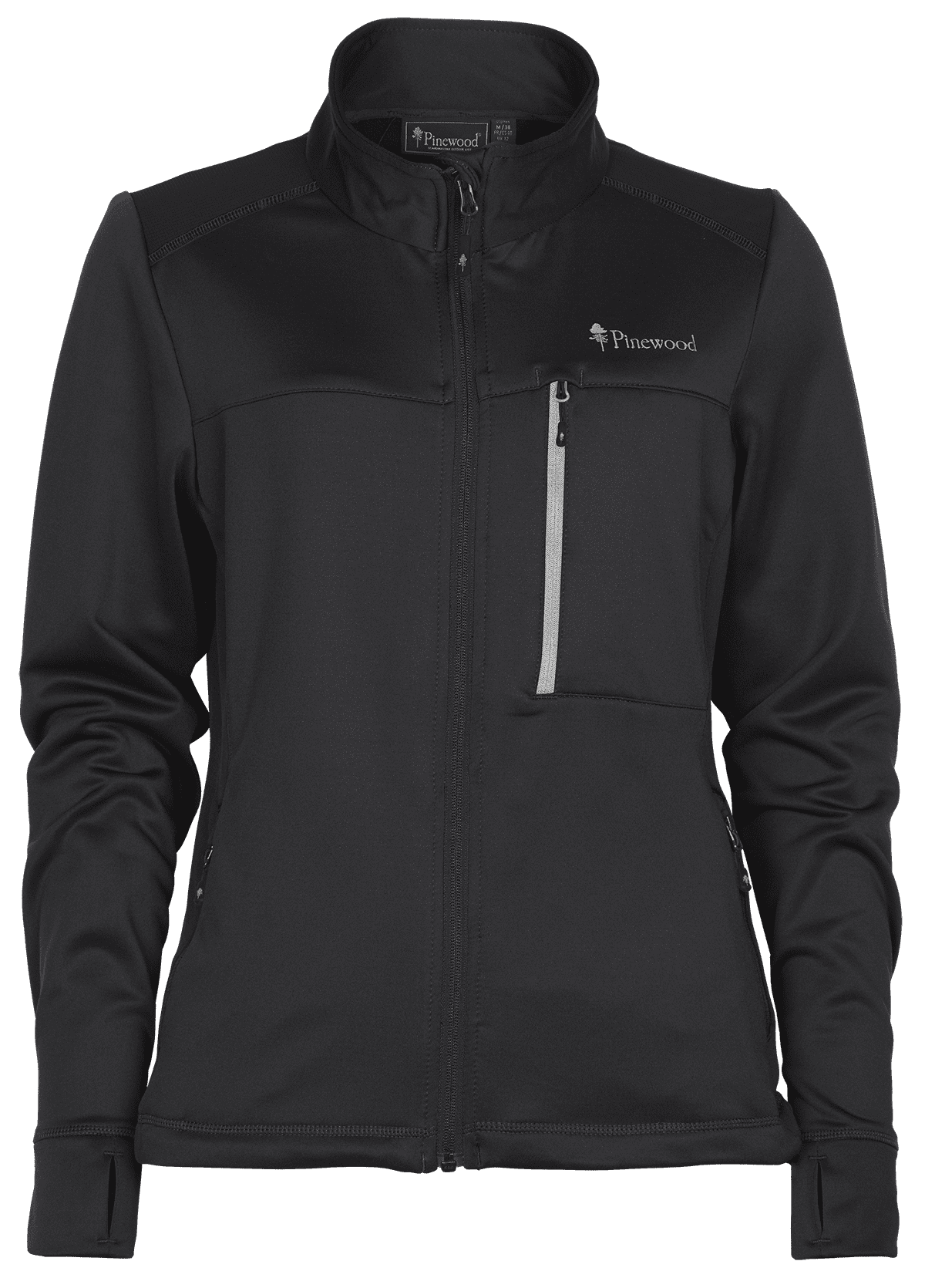 Pinewood Abisko Power Fleecejacka Dam Black
