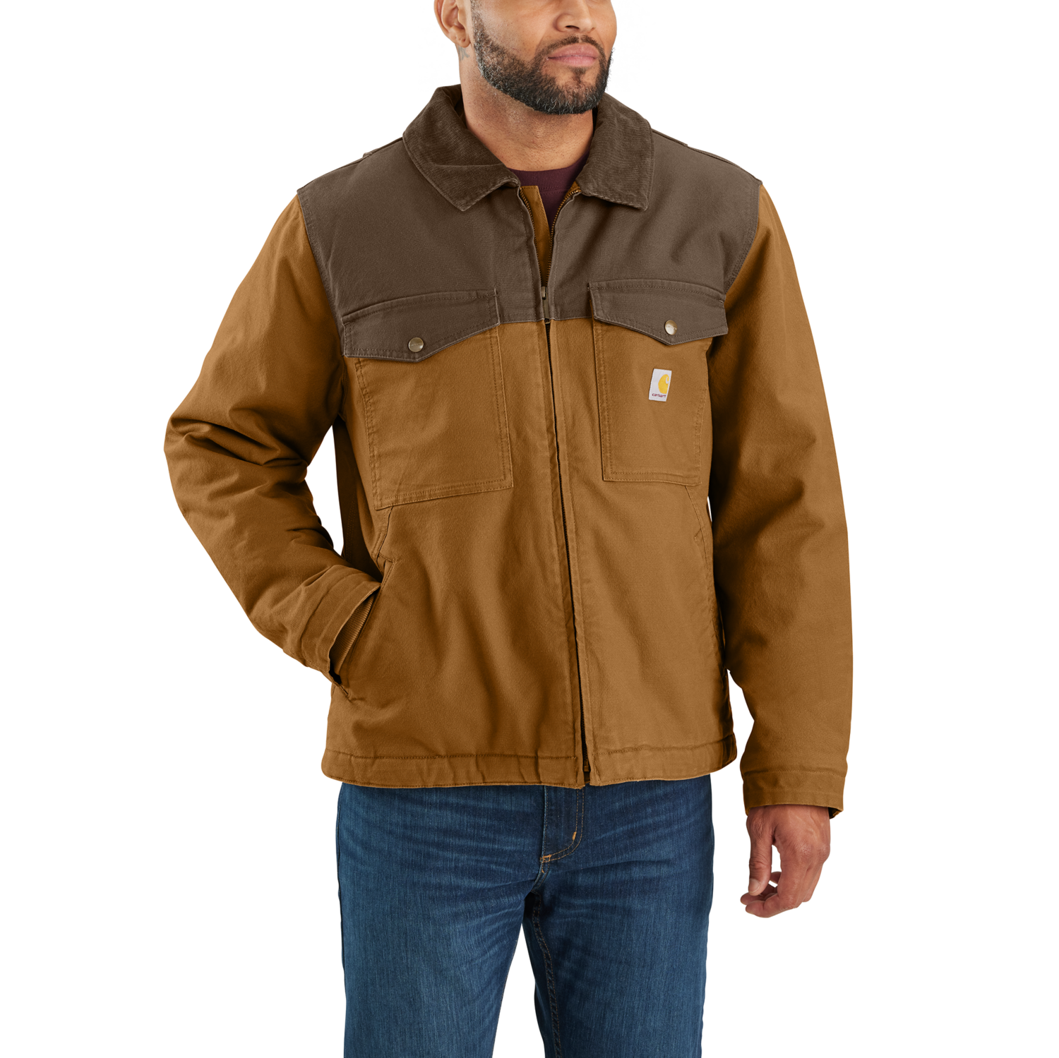 Carhartt Montana and isolert jakke, herre, Carhartt brown/coffee