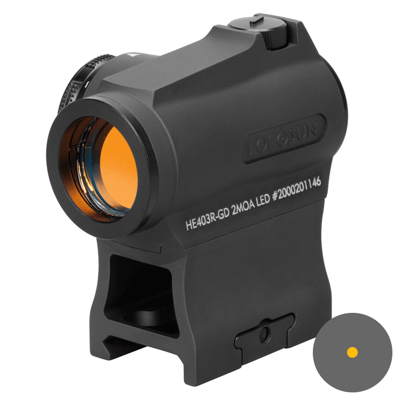 HOLOSUN HE403R GD, Gold Circle Dot/Rotary Switch