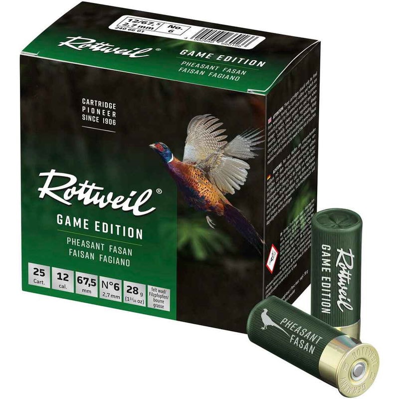 Rottweil GAME ED. FASAN 12/67,5 28G 2,7MM/US6,BLY, 25st